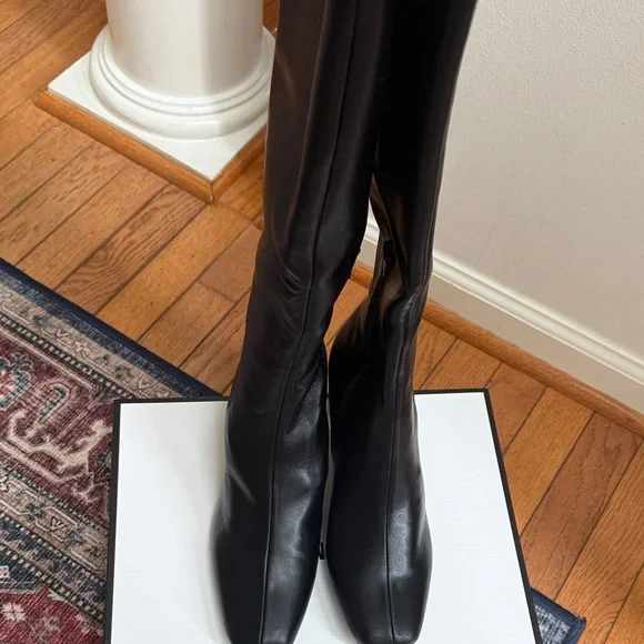 Steve Madden Black Heeled Boots NEW - Picture 3 of 4